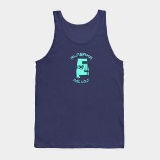 Alabama Disc Golf - Light Green Shape Tank Top